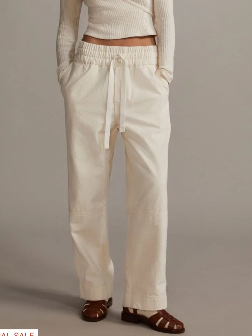 Everlane Canvas Organic Cotton Pull On Pant